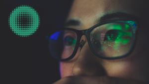 Dashboards reflection in glasses